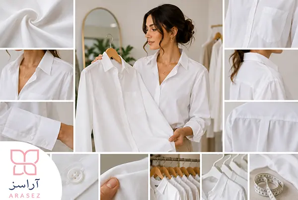 هنگام خرید شومیز سفید زنانه به چه نکاتی توجه کنیم؟