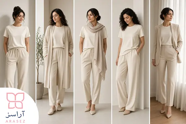 چگونه با ست تیشرت و شلوار زنانه چند استایل بسازیم؟
