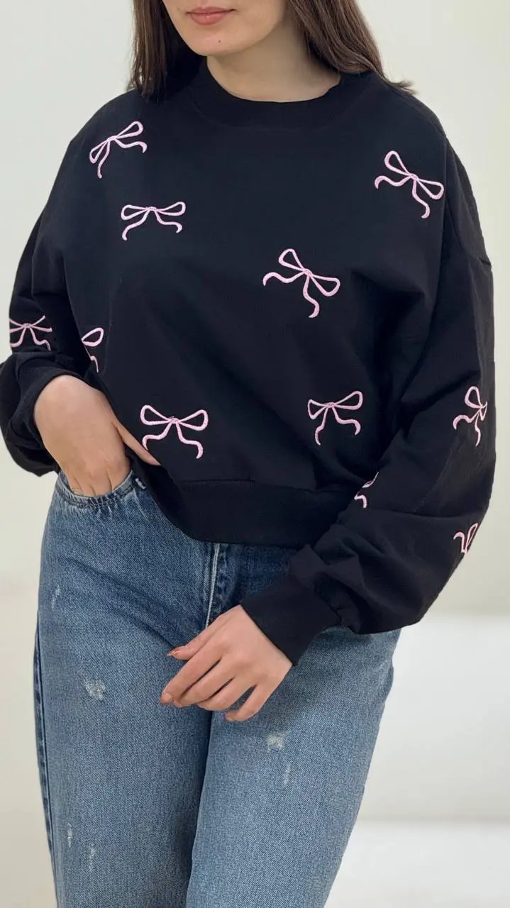 کراپ باکسی گلدوزی