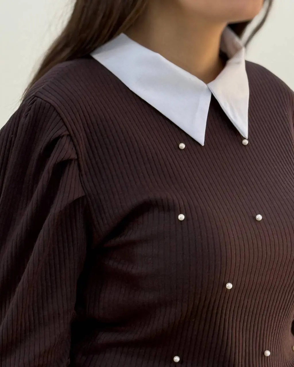 بلوز یقه دار