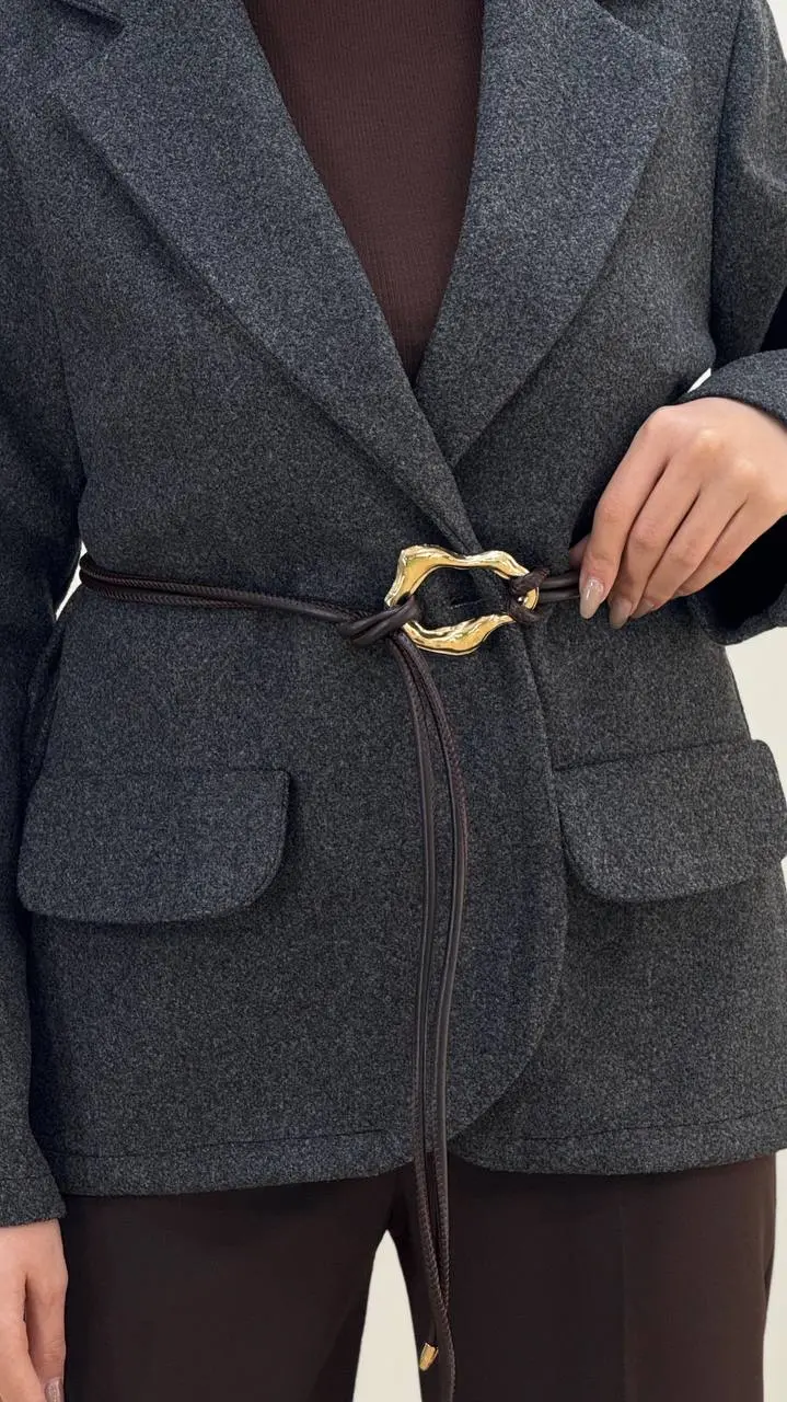 کمربند گره ای چرم