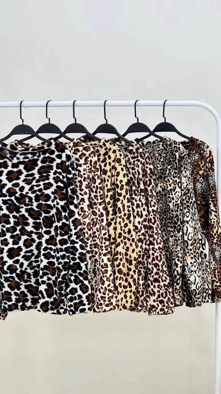 ست بلوز و شلوار پلنگی