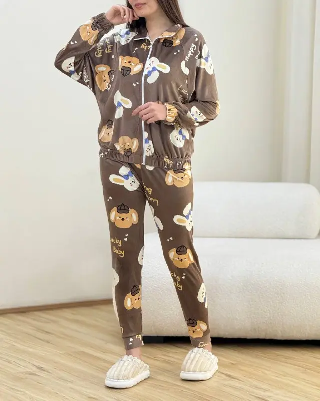 ست سویشرت وشلوار استیکر