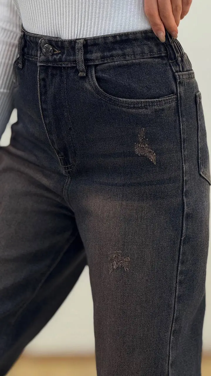 شلوار جین نیم بگ