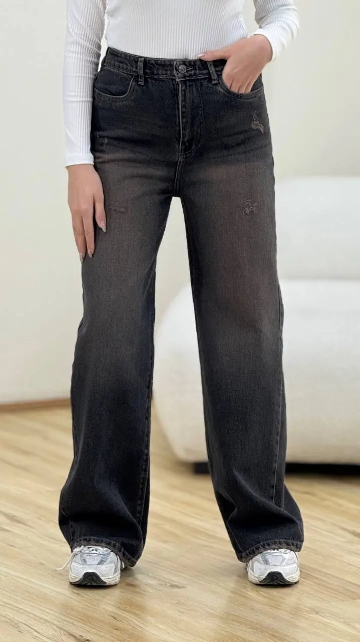 شلوار جین نیم بگ