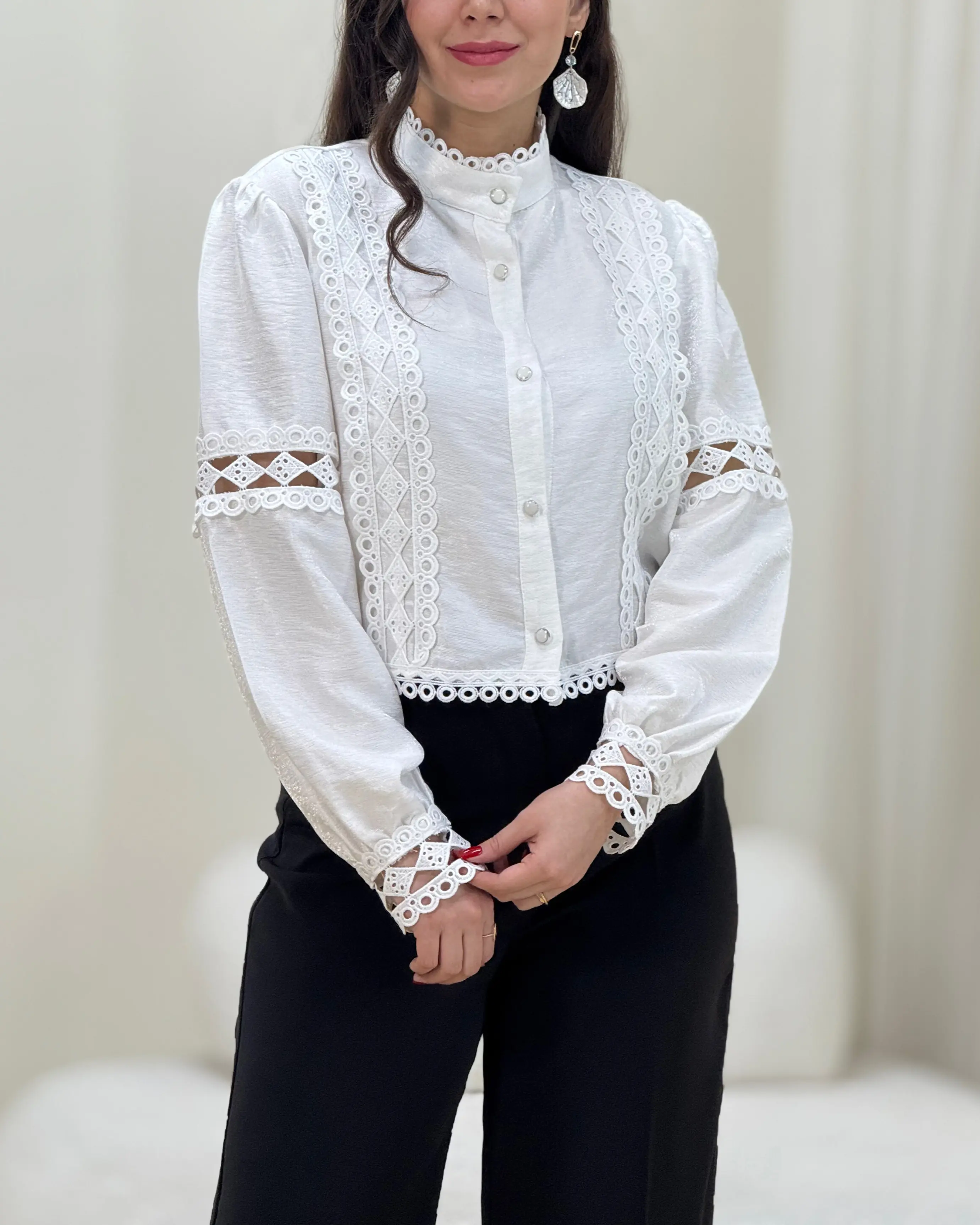 شومیز کراپ مجلسی کتی