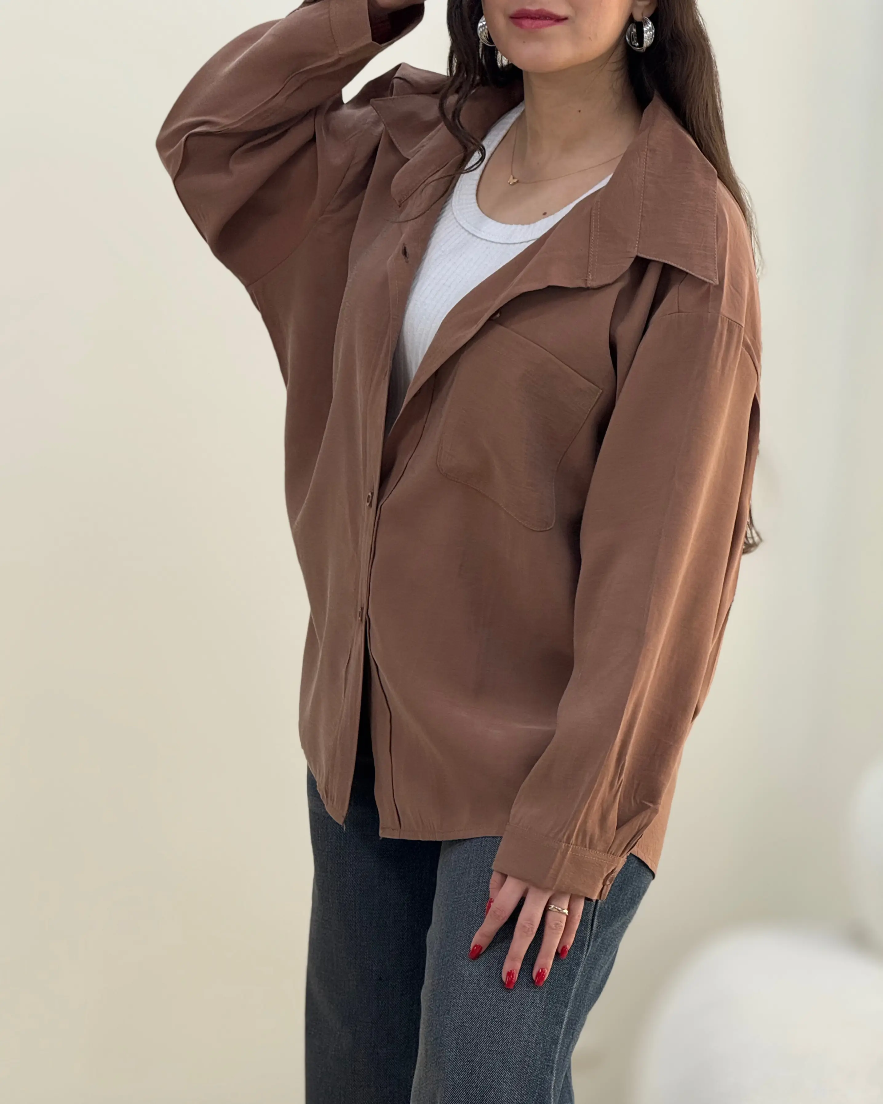 شومیز سیلک ساده هدی