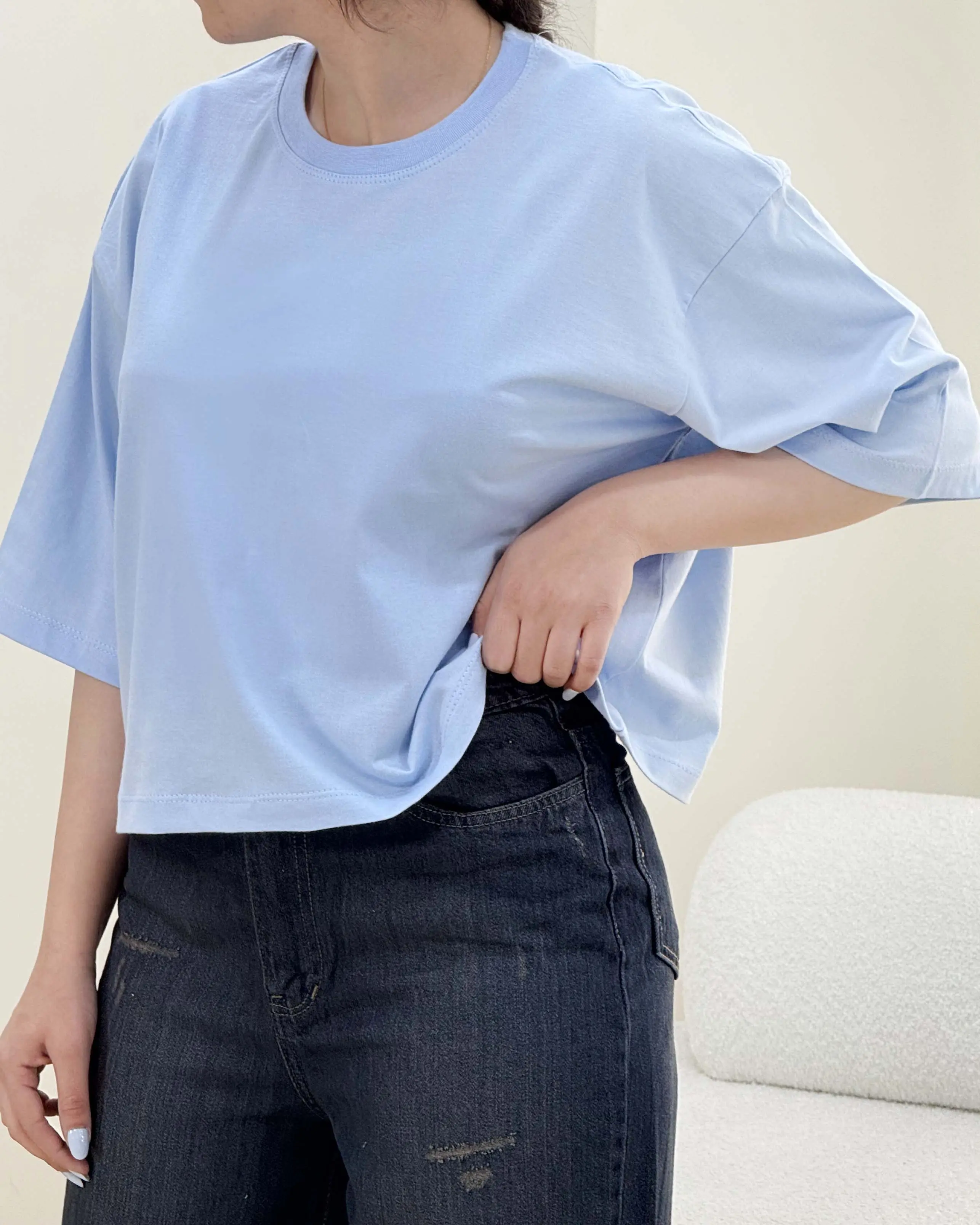 کراپ باکسی پاستلی