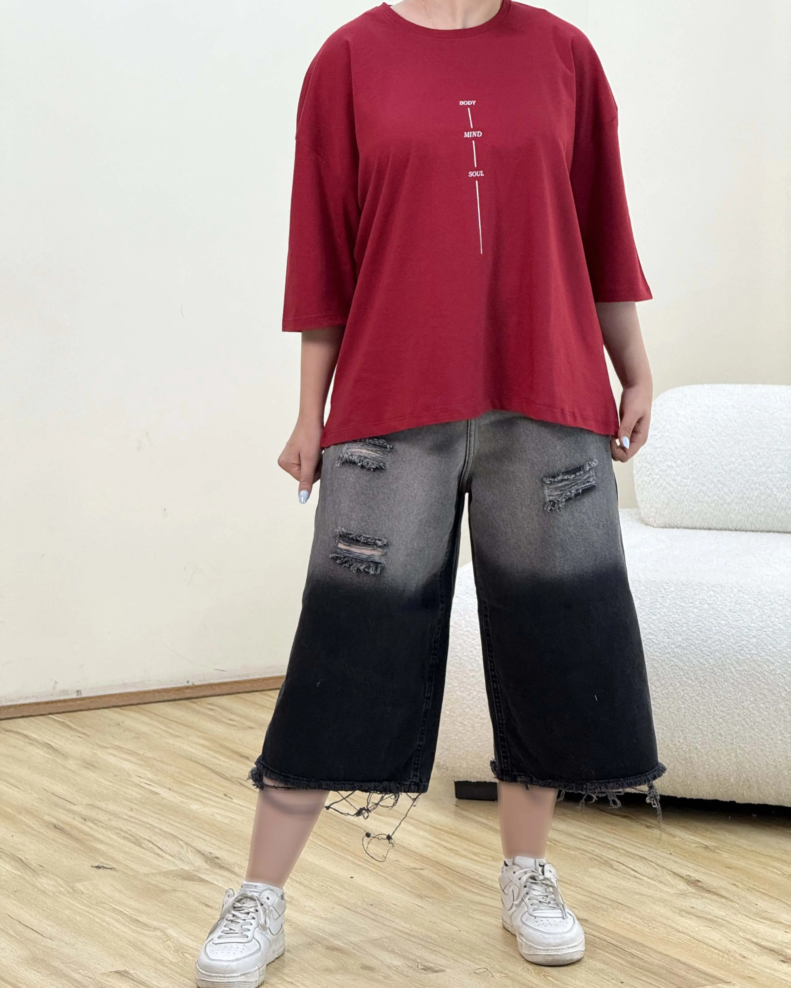 تیشرت باکسی سانا