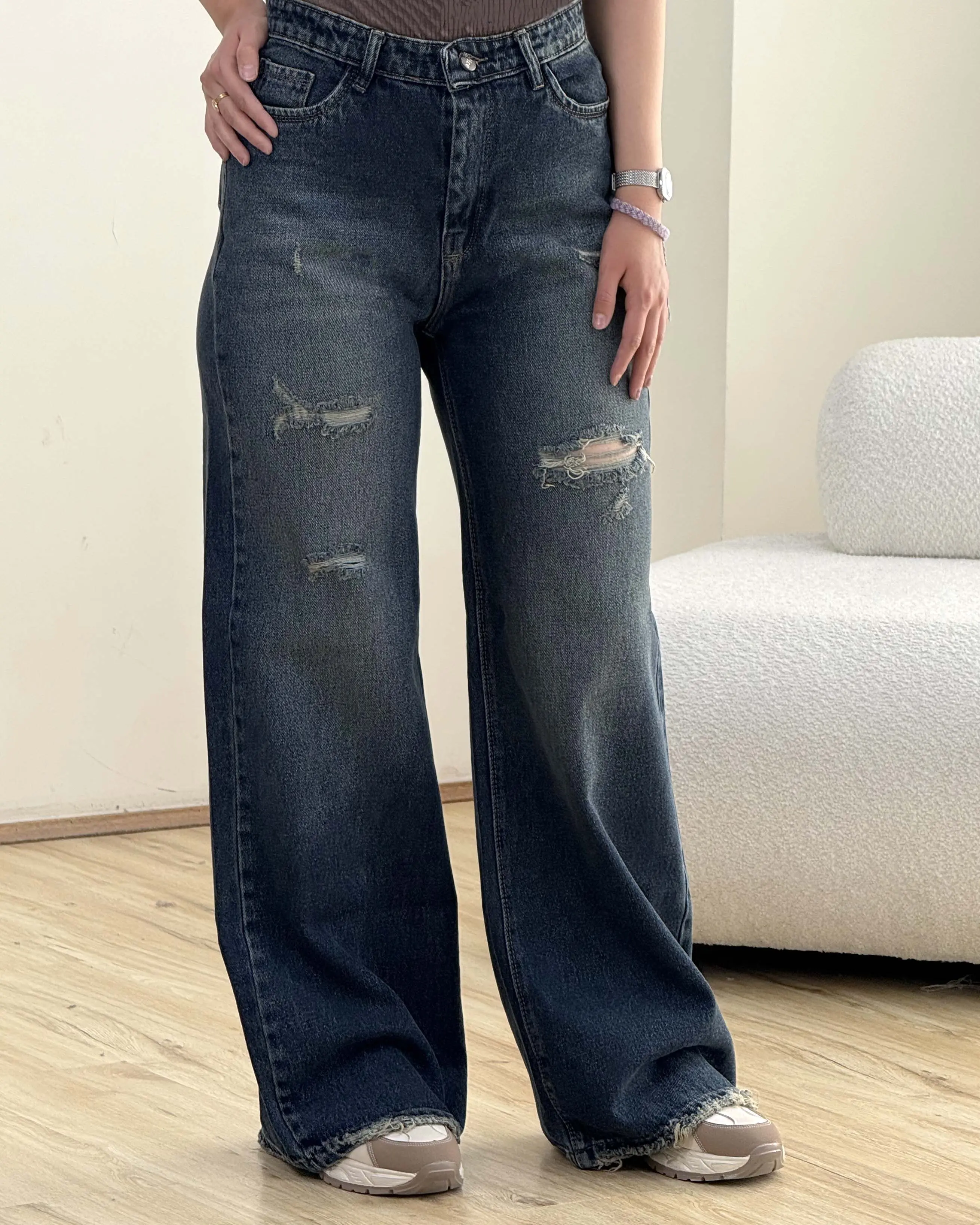 شلوار جین فلر بگ 9379