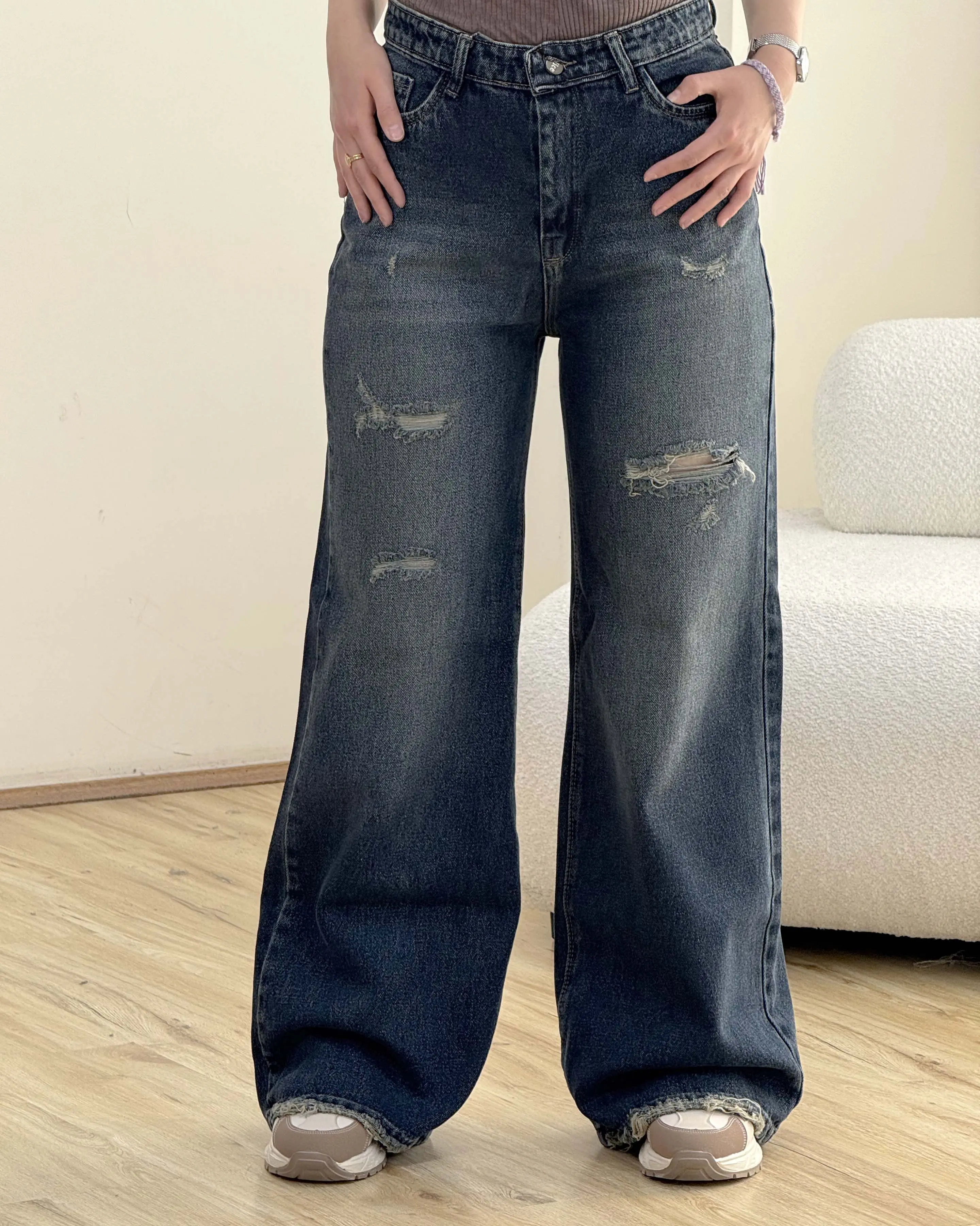 شلوار جین فلر بگ 9379