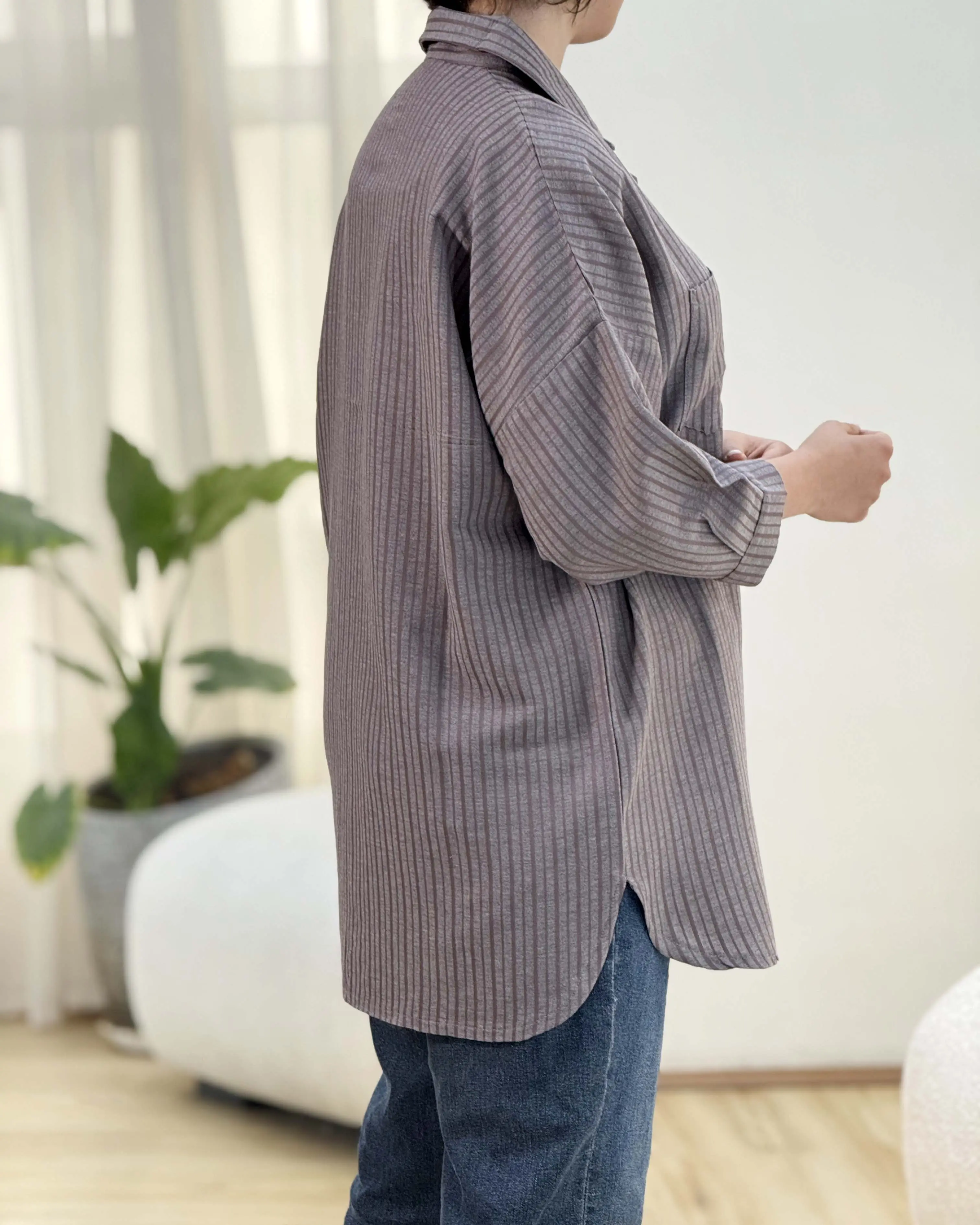 شومیز راه راه گلبو