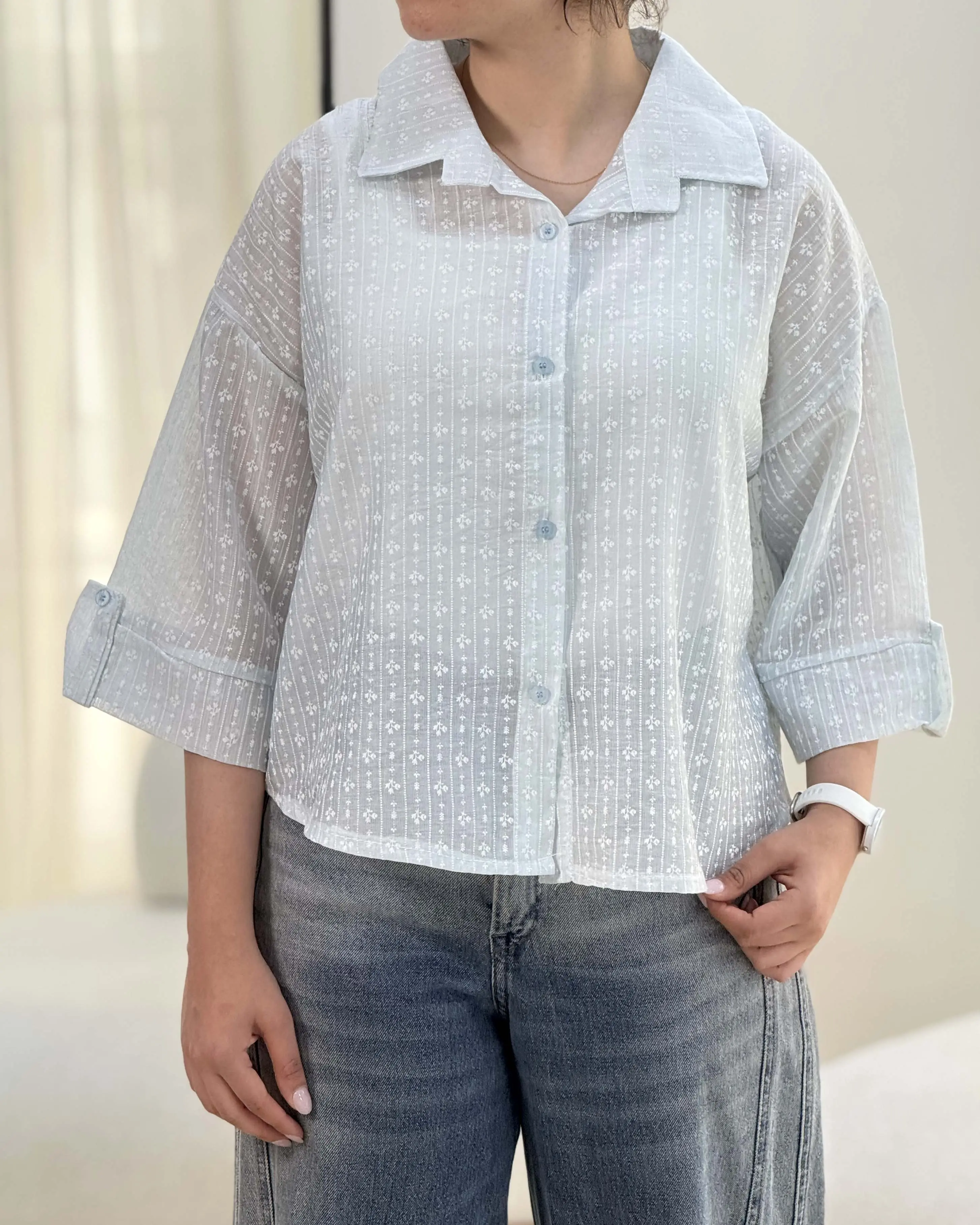شومیز گل ریز