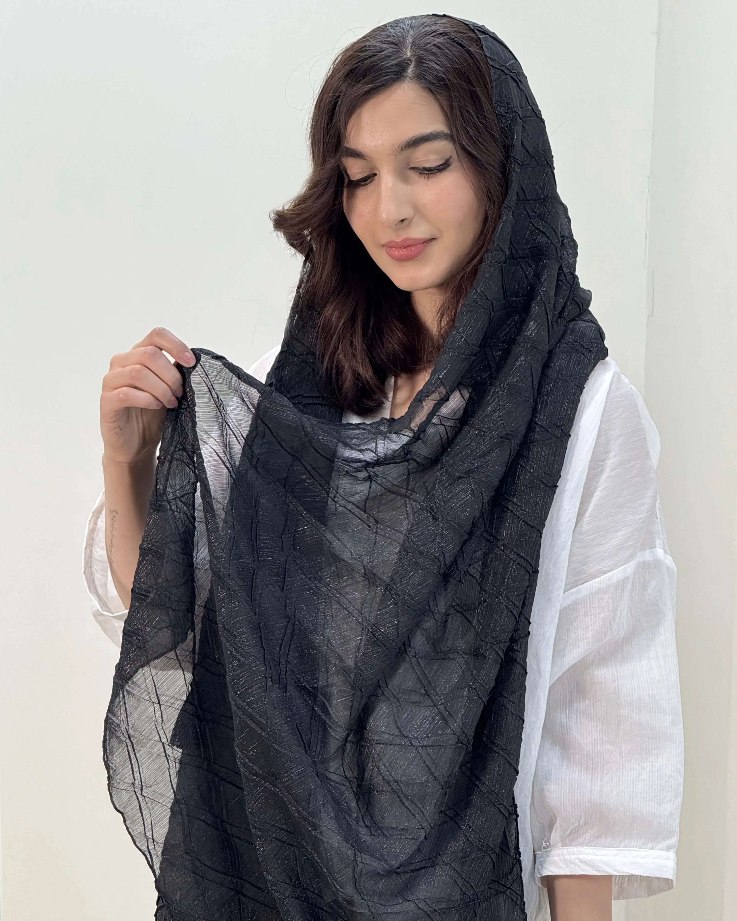 شال پلیسه لوزی