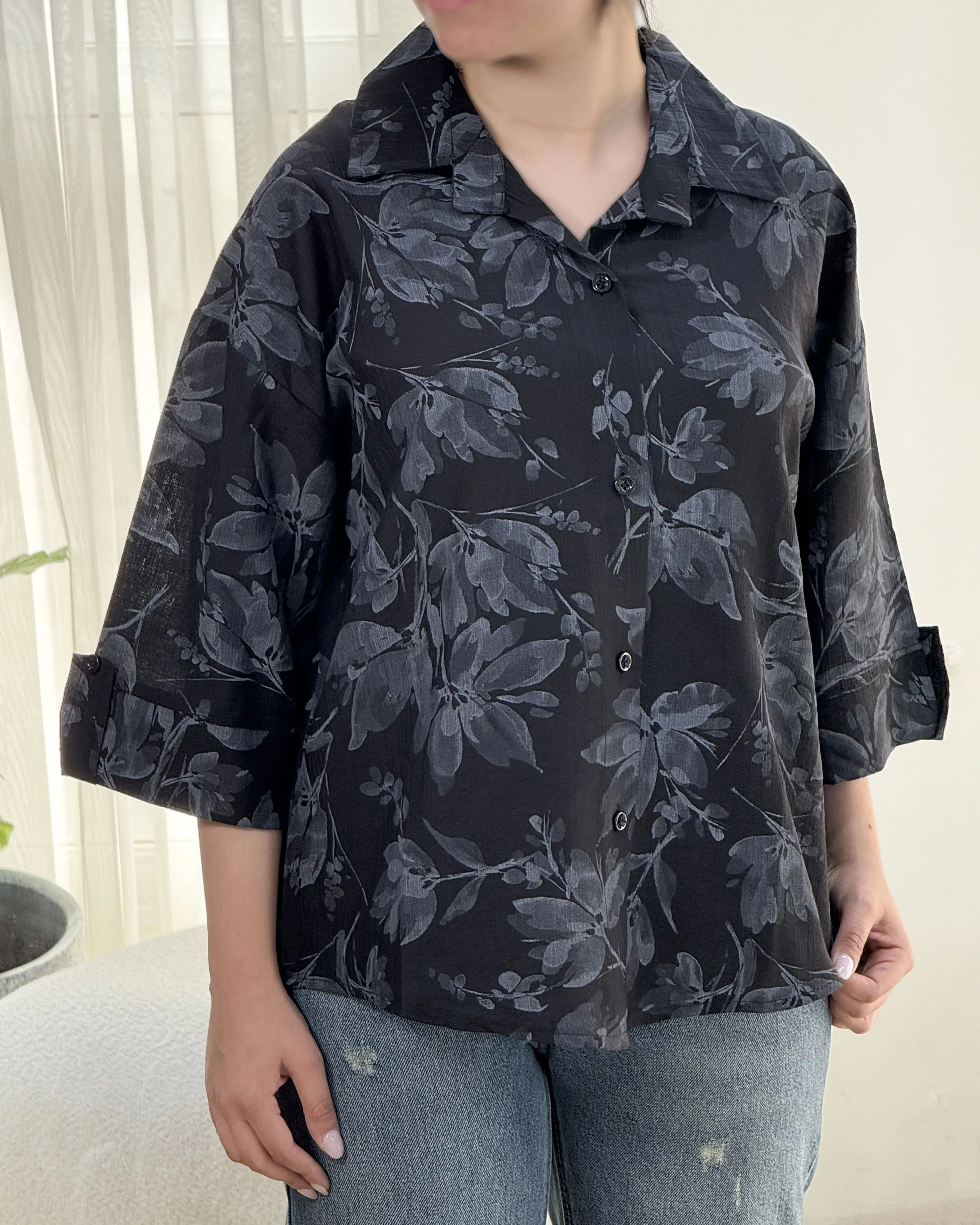 شومیز تارا حریر شیشه ای