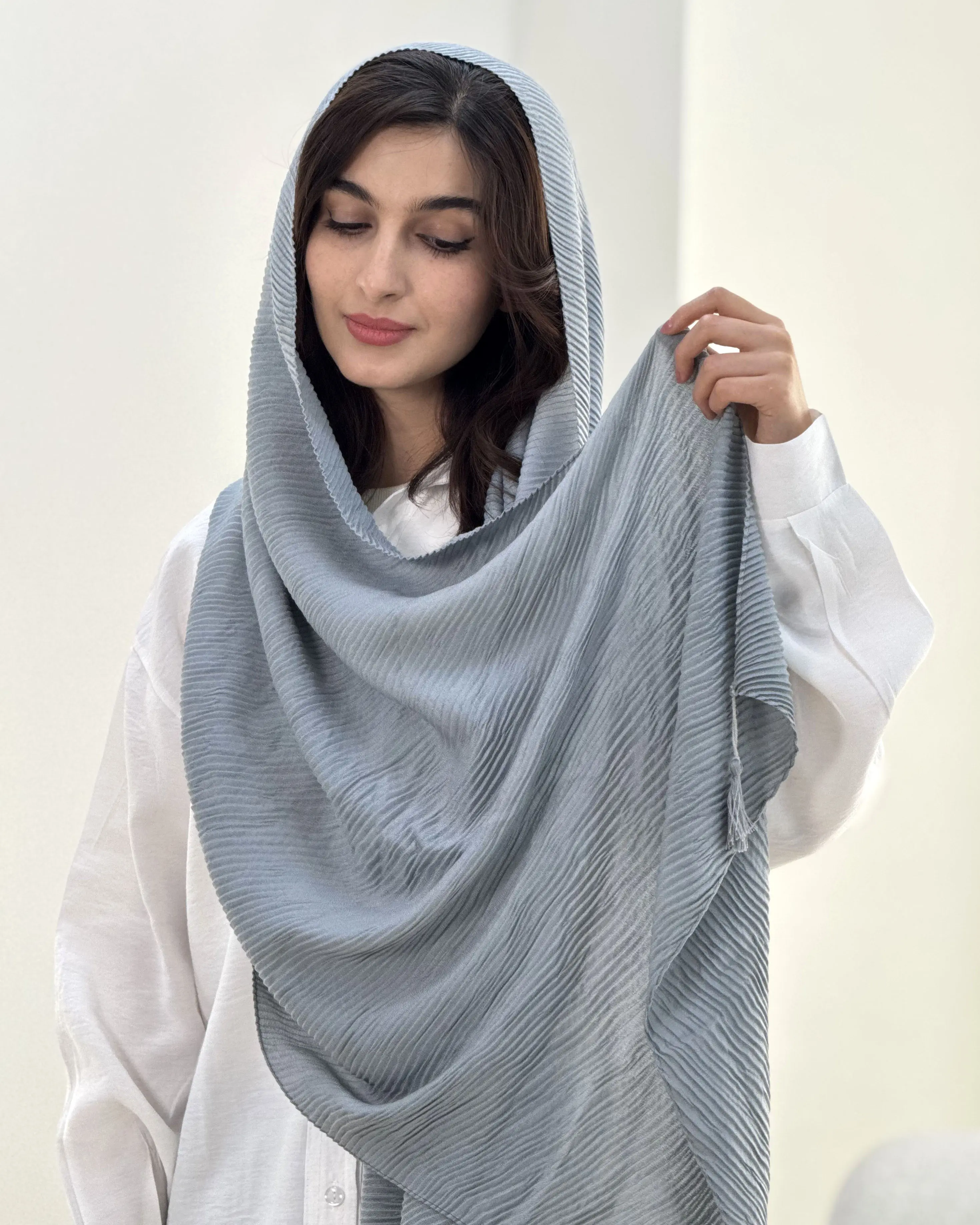 شال ساده پلیسه