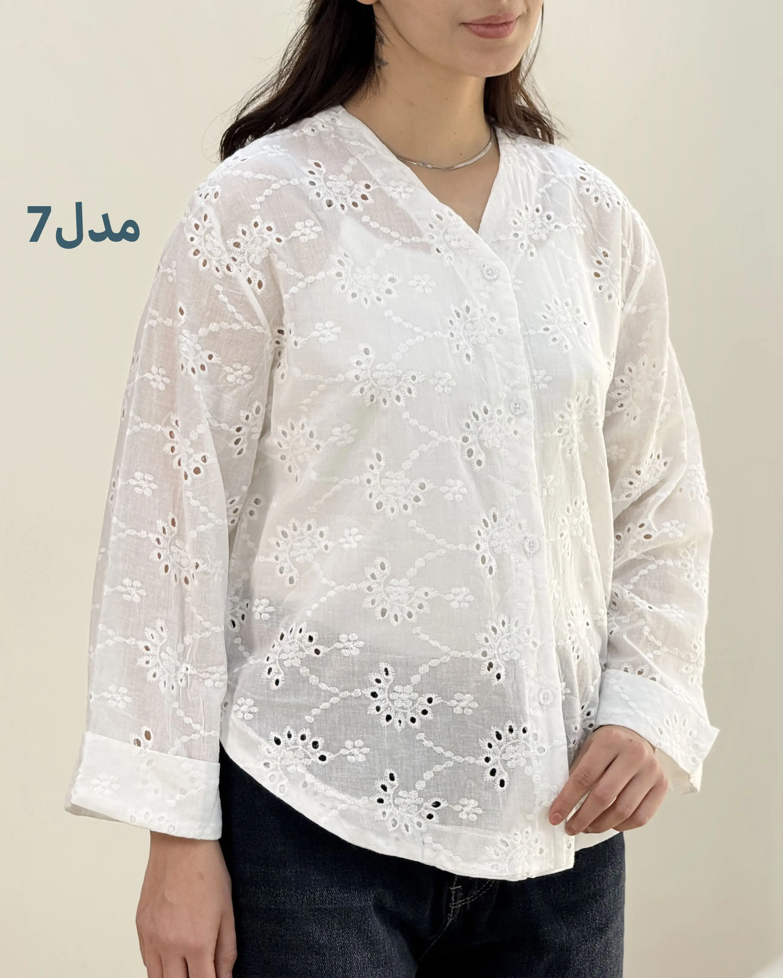 شومیز نسیم سوزن دوزی