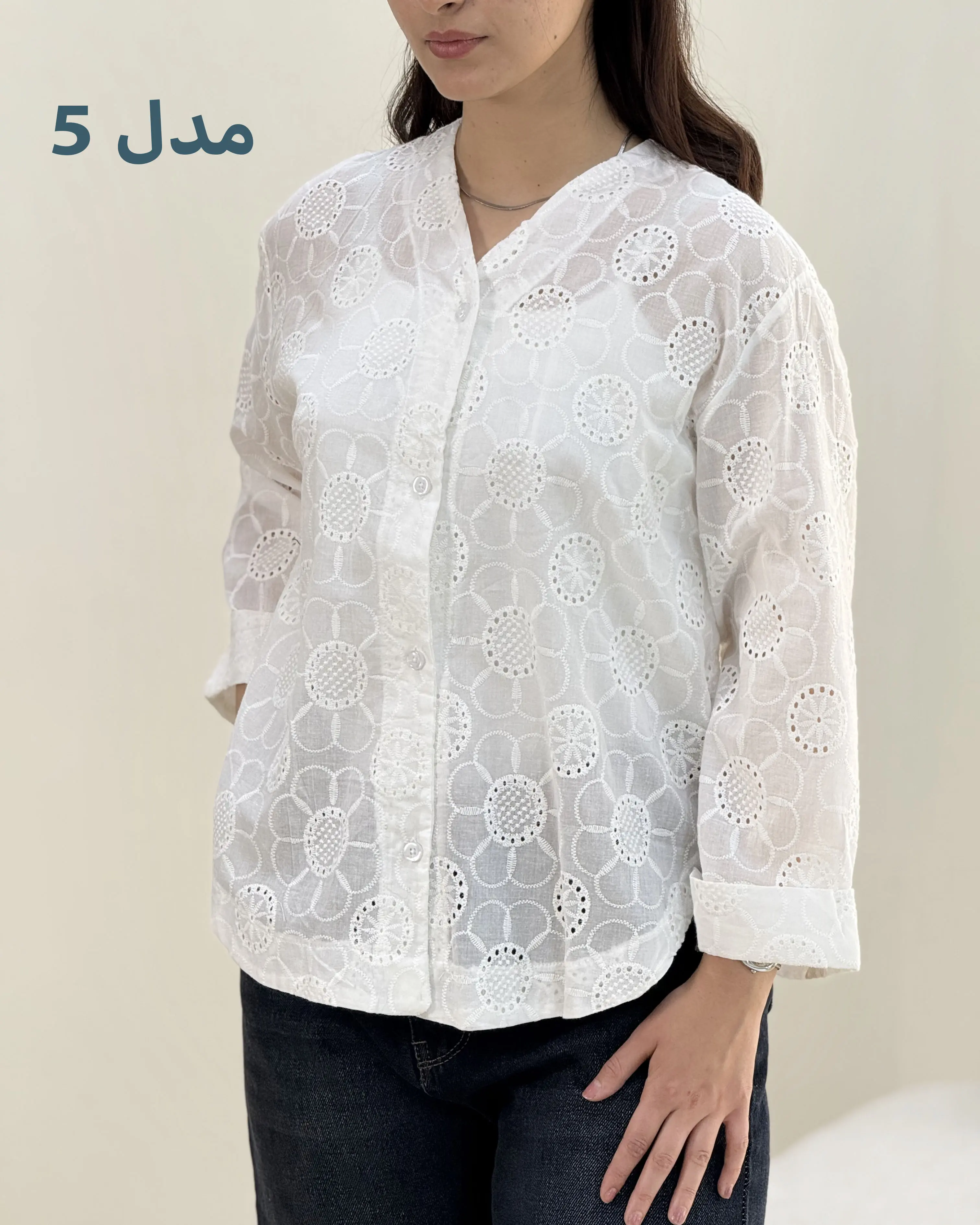 شومیز نسیم سوزن دوزی