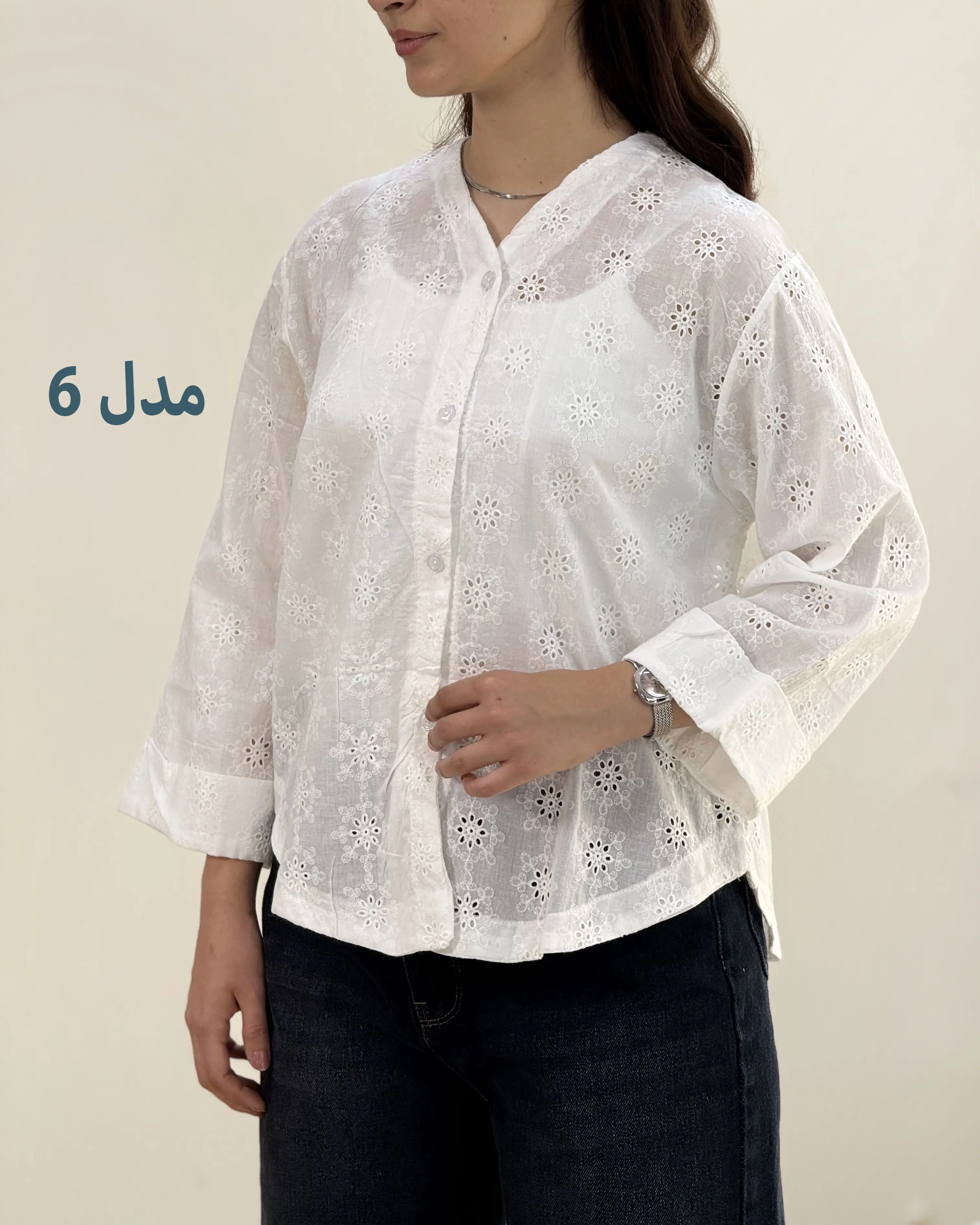 شومیز نسیم سوزن دوزی