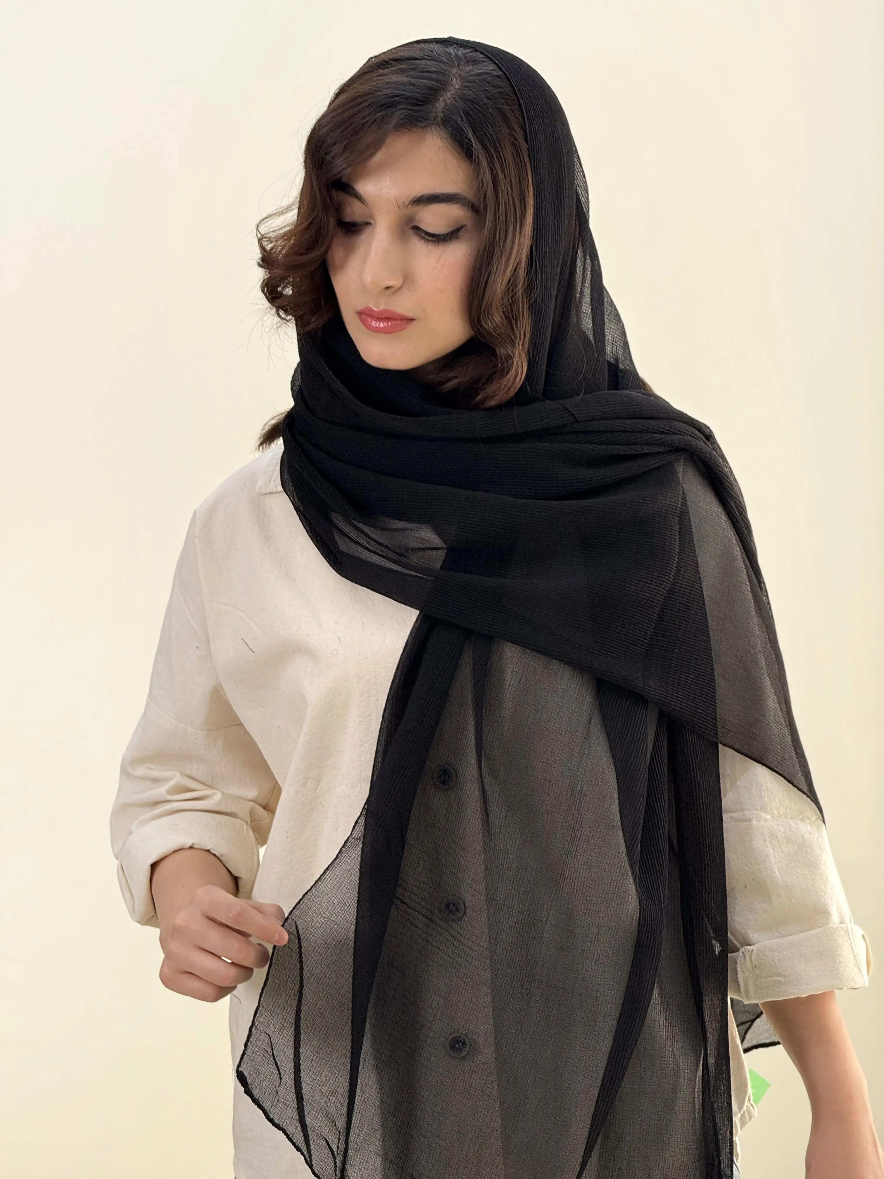 شال پلیسه دیبا