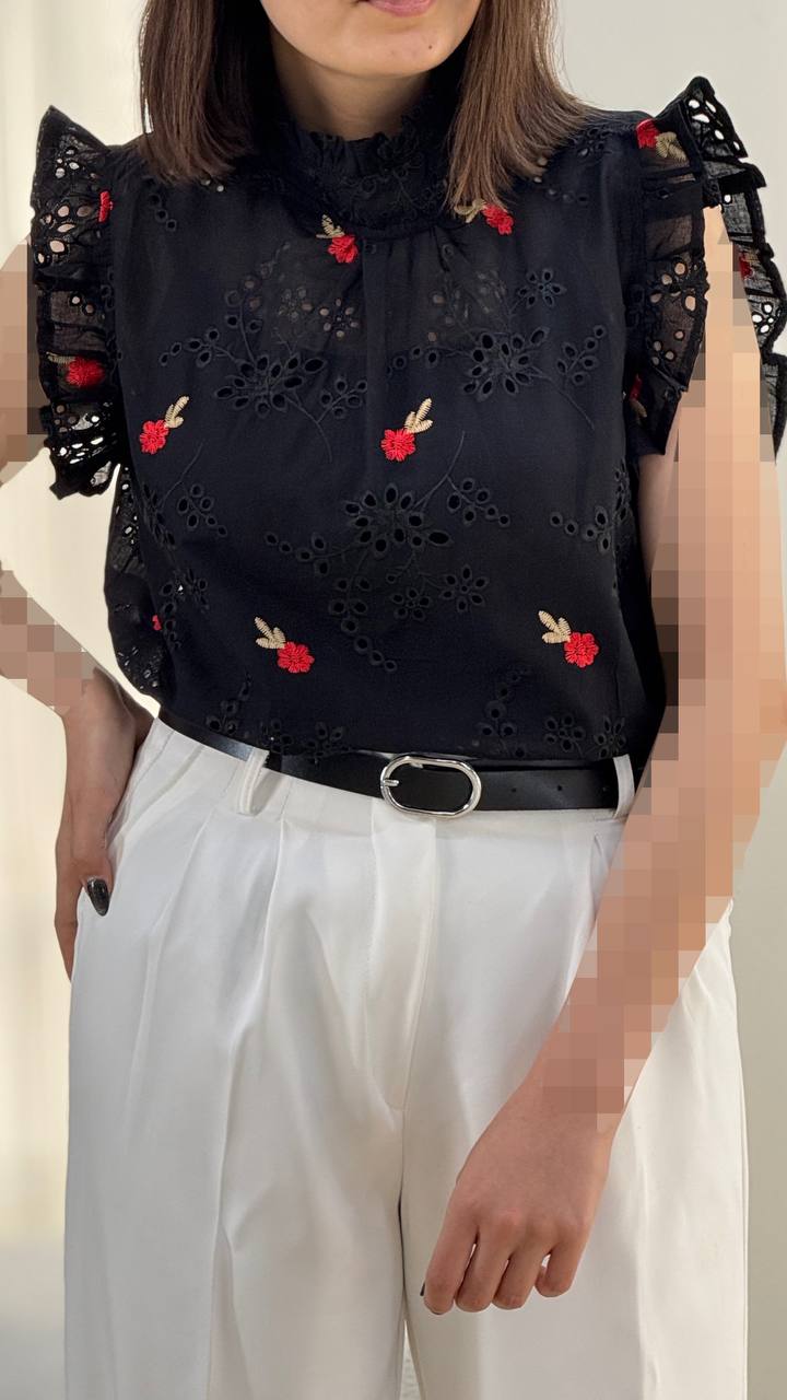 تاپ گلدوزی